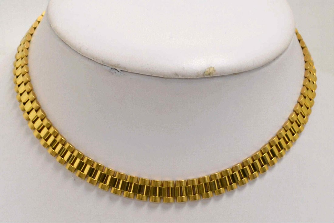 165A 18kyg Rolex Link Style Necklace 51.5gm Dec 09, 2012 Gulfcoast