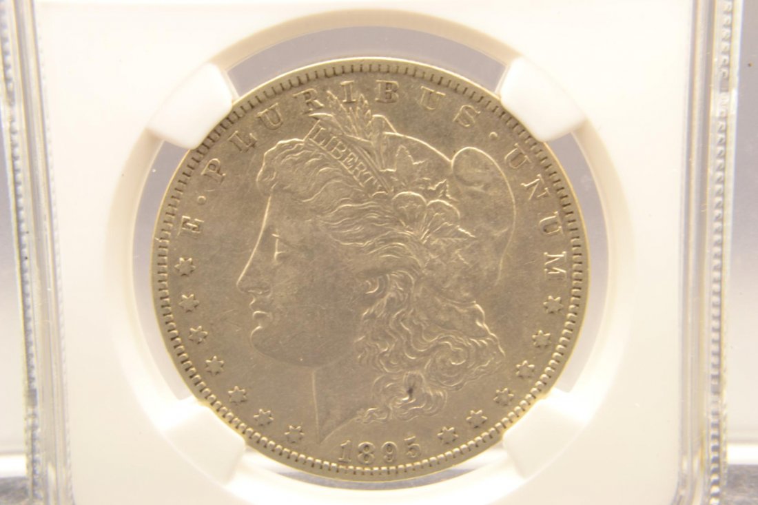 1895-O $1 Morgan Silver Dollar NGC VF 35: 1895-O $1 Morgan Silver Dollar NGC Very Fine 35