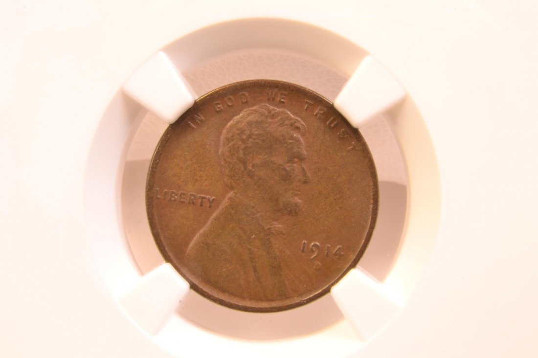 1914-D 1c Lincoln NGC VF 30 BN: 1914-D 1c Lincoln NGC Very Fine 30 Brown