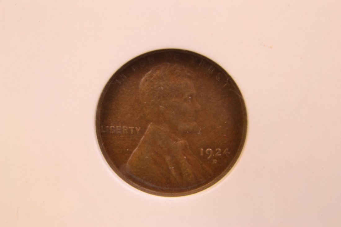 1924-D 1c Lincoln NGC VF 30 BN: 1924-D 1c Lincoln NGC Very Fine 30 Brown