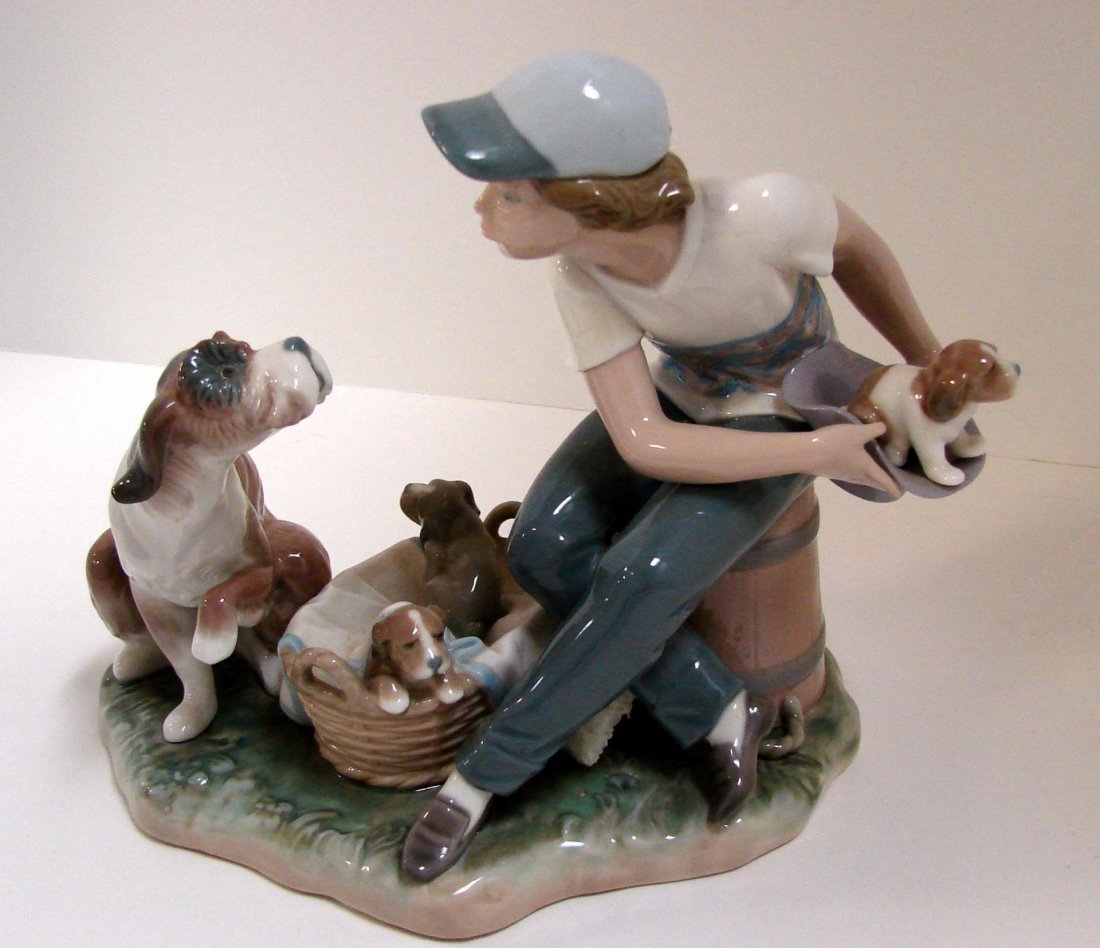 lladro dog and snail