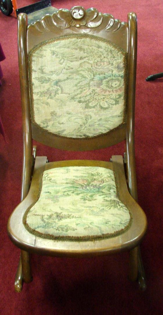 Tapestry folding chair main image 1