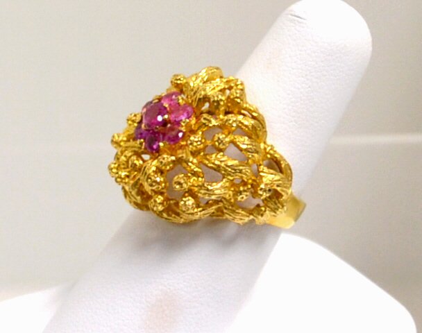 18kyg Ruby Ring - 2
