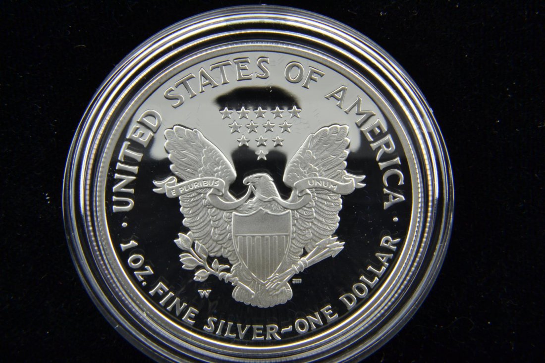 2005 Silver American Eagle Dollar w/Box/Papers PF - 3
