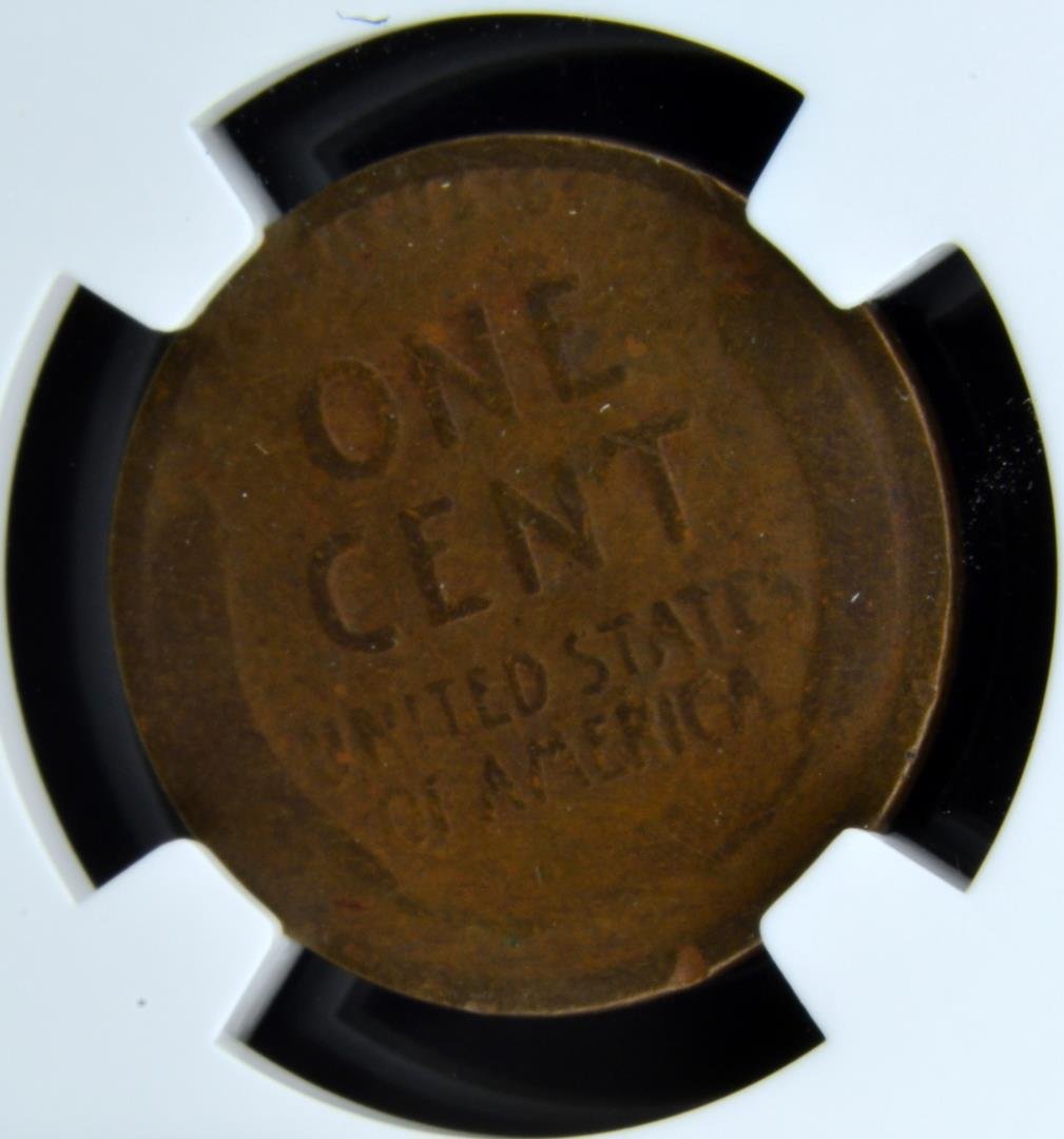 1922 No D Lincoln Cent NGC F 12 BN Weak Reverse - 3
