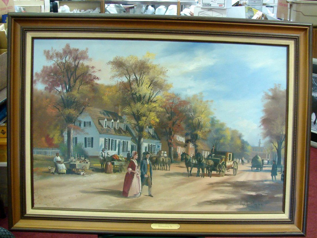 Lloyd Garrison Original Painting Williamsburg Va. Jul 20, 2013