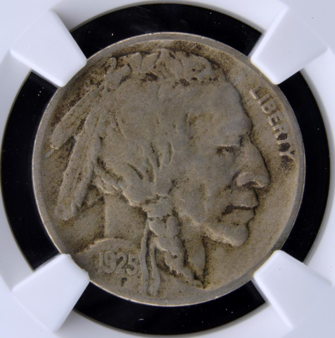 1925 S Buffalo Nickel NGC VF 35: 1925 S Buffalo Nickel NGC VF 35