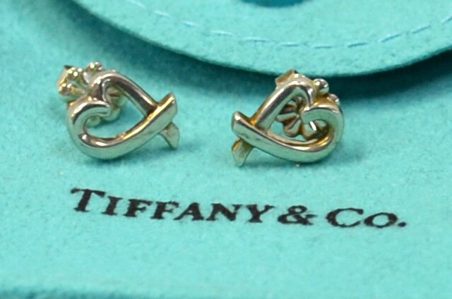 Sterling Heart Earrings Tiffany & Co: Sterling giving hearts earrings by Paloma Picasso for Tiffany & Co.