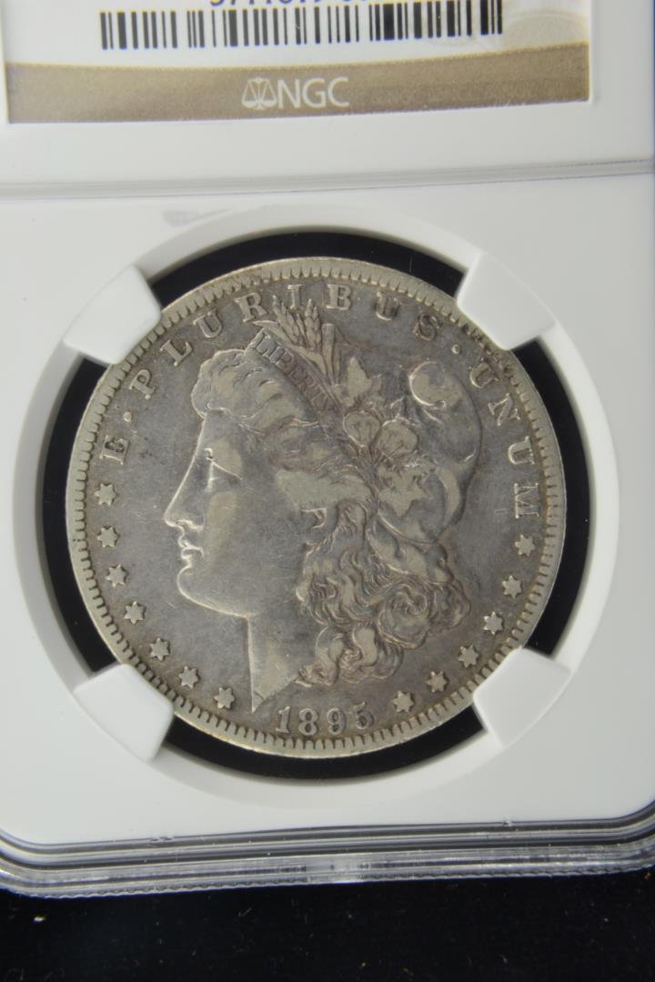 1895 O Morgan Silver Dollar NGC F 15: 1895 O Morgan Silver Dollar NGC F 15