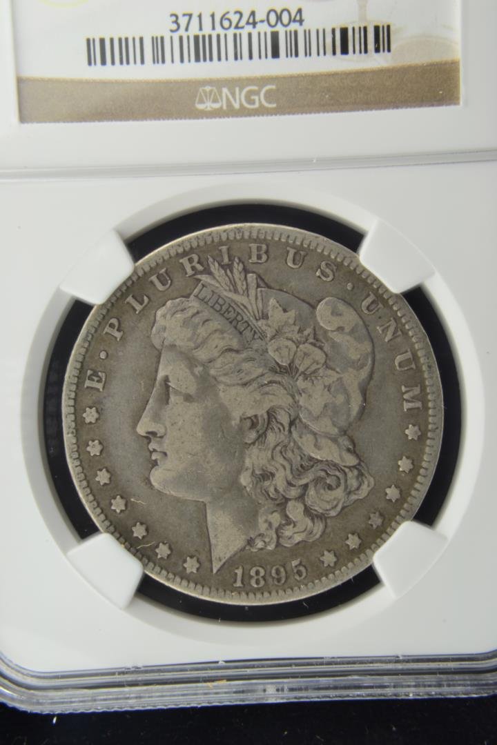 1895 O Morgan Silver Dollar NGC VF 20: 1895 O Morgan Silver Dollar NGC VF 20