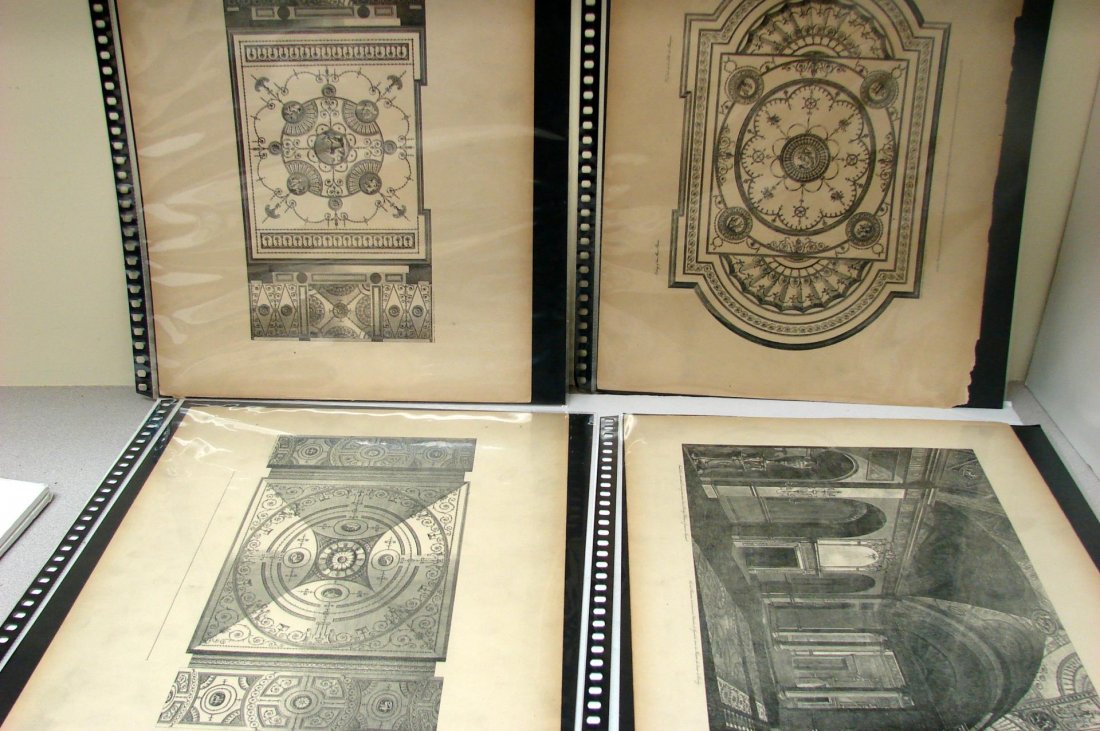 Architecture Decoration & Furniture Drawings: Architecture Decoration & Furniture of Robert and James Adam, selected from works pub. in 1778-1792, 17" x 11".