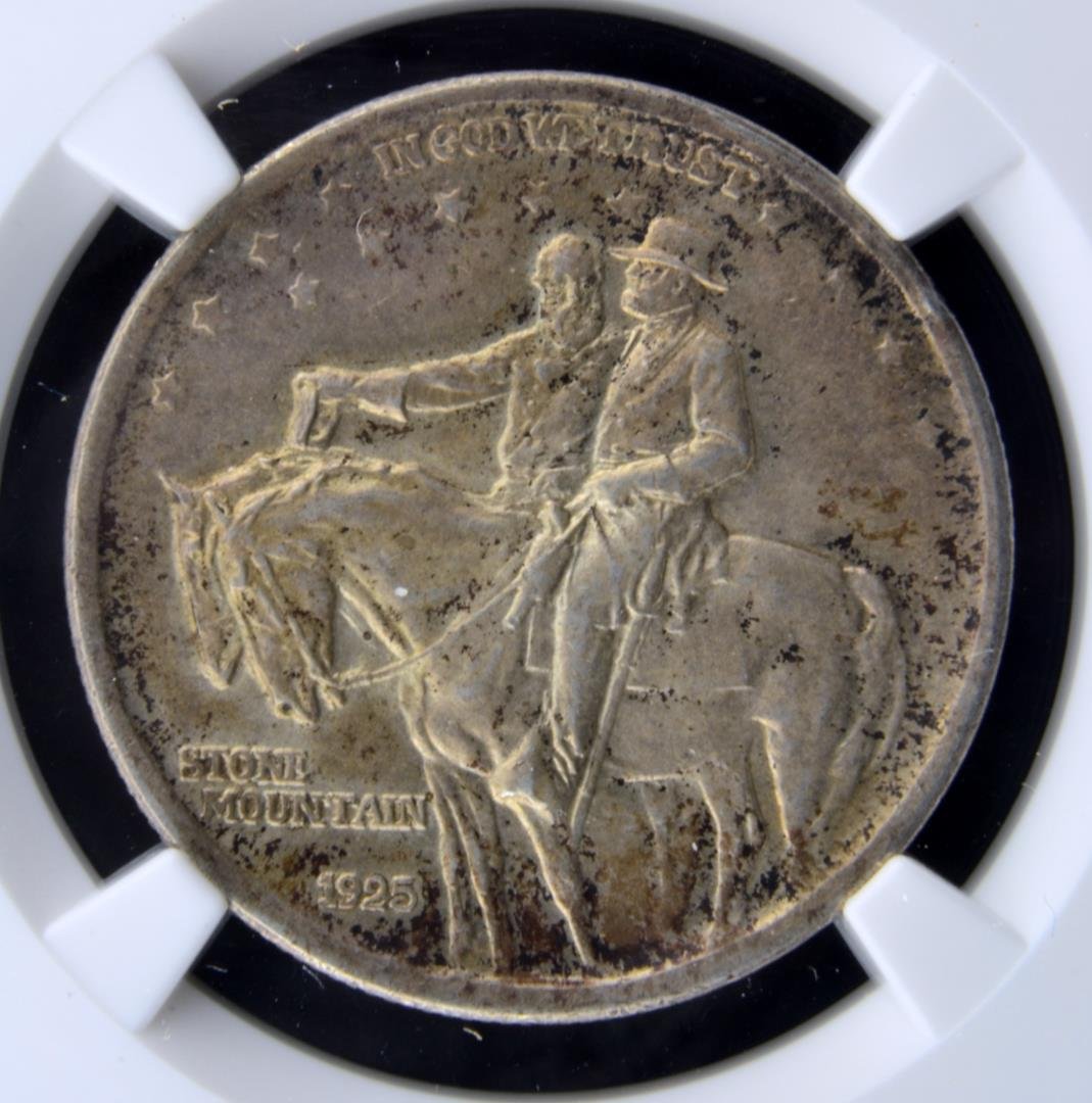 1925 Stone Mountain Memorial Half Dollar NGC MS 63: 1925 Stone Mountain Memorial Commemorative Half Dollar NGC MS 63