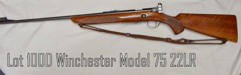 Winchester Model 75, Rifle, Gun: 22LR. S# 50425. Redfield PeepSite All firearms are being sold by Gulfcoast Realty & Auctions. LLC. AB1389, Bruce C. Scott Florida Auctioneers Lic # AU415 is the primary auctioneer. Please refer to ter