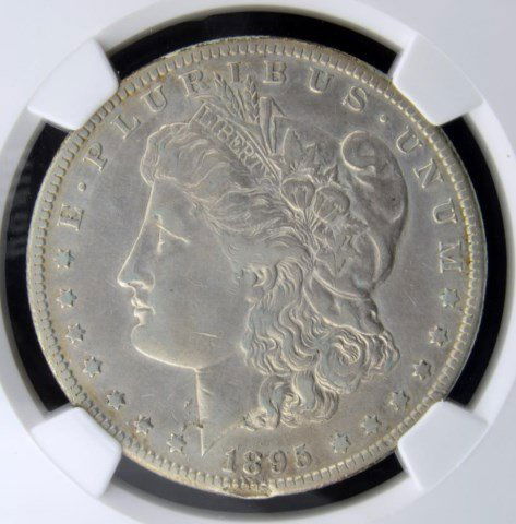 1895 S Morgan Silver Dollar NGC XF Details H/C: 1895 S Morgan Silver Dollar NGC XF Details Harshly Cleaned