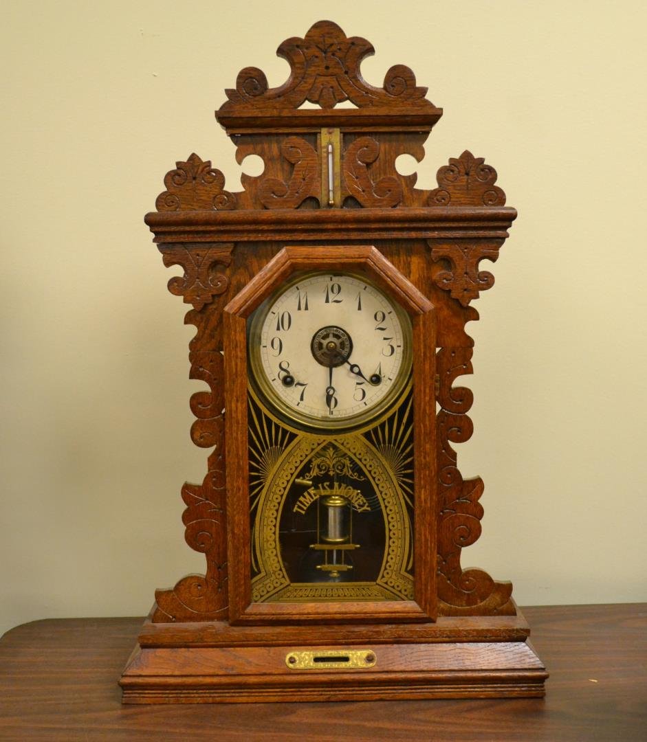 E. INGRAHAM PANSY MANTEL CLOCK Jan 18, 2014 Gulfcoast Coin