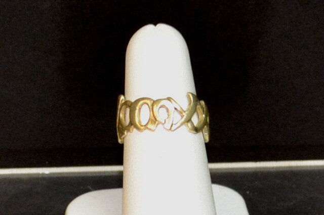 Sterling XO ring By Tiffany & Co: Sterling XO ring by Paloma Piccaso for Tiffany, finger size 7.