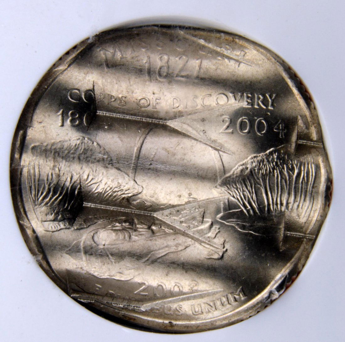 2003P Missouri Quarter Dollar NGC Waffle Cancelled: 2003 P Error Missouri Quarter Dollar NGC Waffle Cancelled