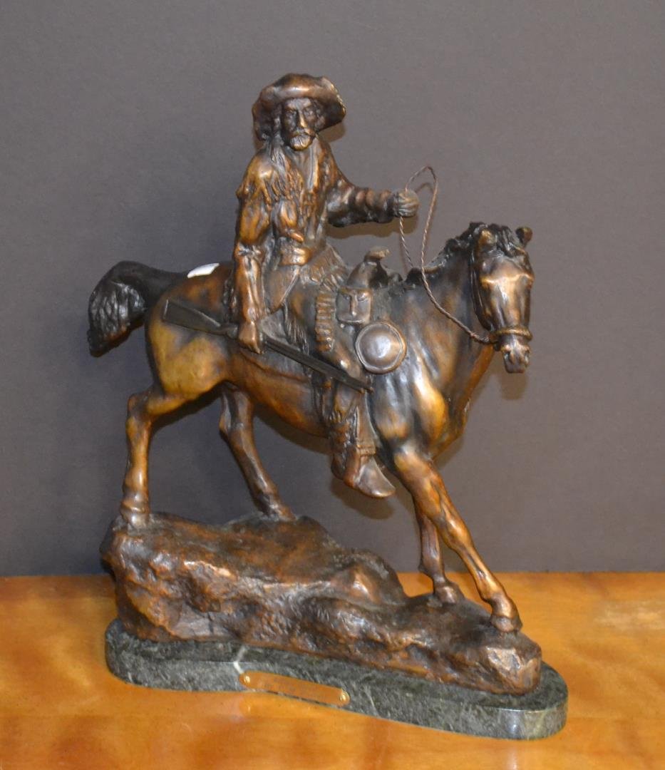 CM Russell Buffalo Hunter Bronze Statue Aug 23, 2014 Gulfcoast Coin