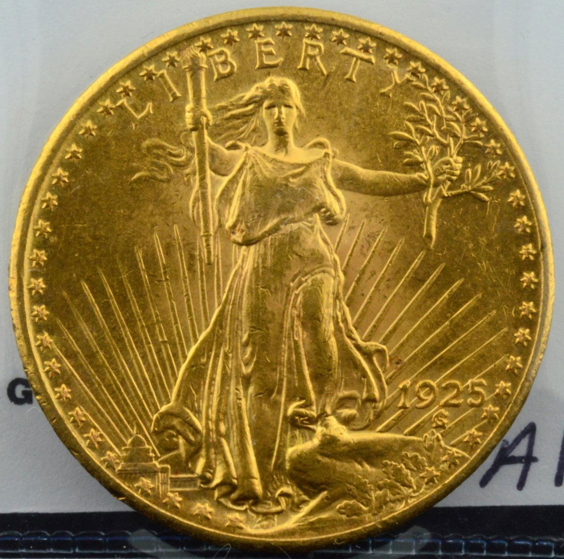 1925 $20 Saint Gaudens Gold Double Eagle BU: 1925 $20 Saint Gaudens Gold Double Eagle BU
