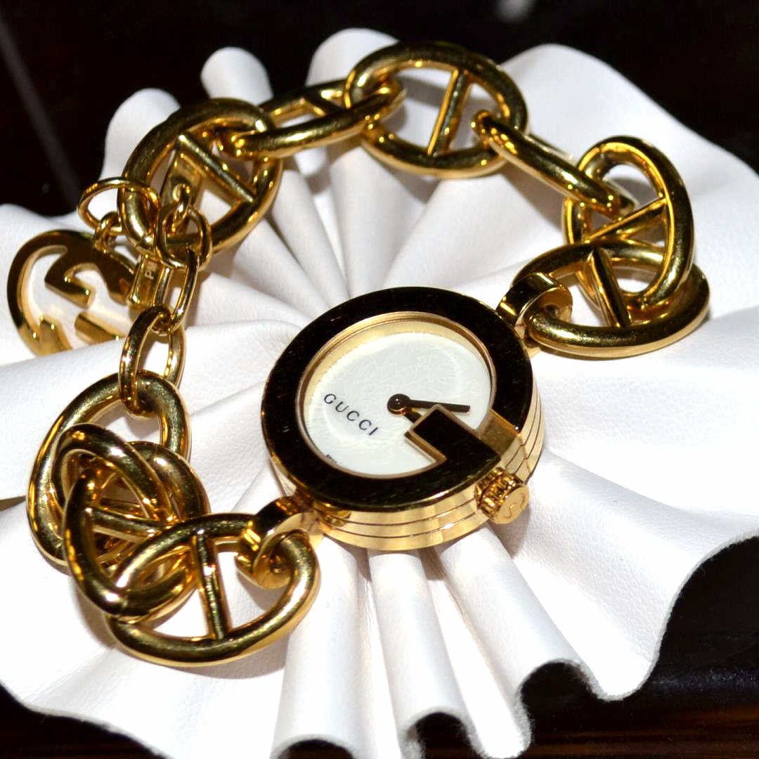 Gucci charm bracelet watch sale