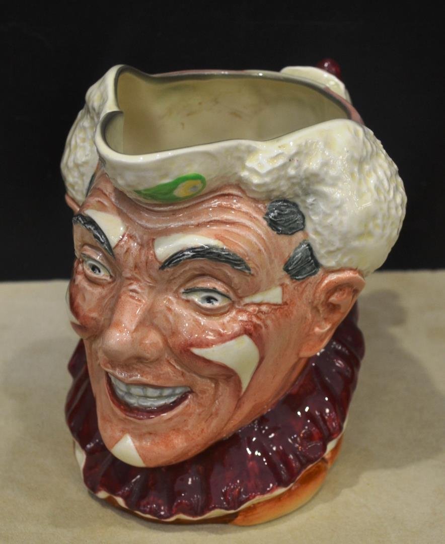 Large Royal Doulton Toby Mug "The Clown": Large Royal Doulton Toby Mug "The Clown". CORP. 1950