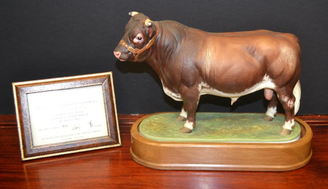 Royal Worcester Doris Lindner: Royal Worcester Doris Lindner; Dairy shorthorn Bull, #83/500