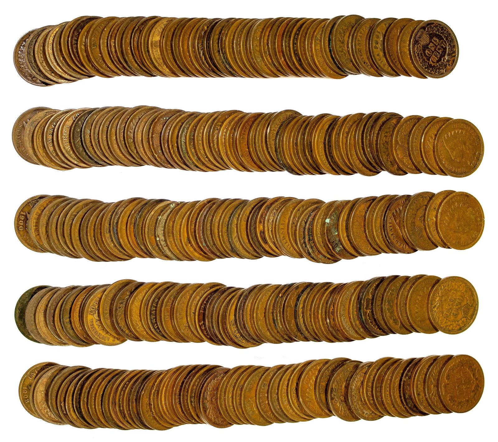 5 Rolls of Indian Cents (1 of 1)