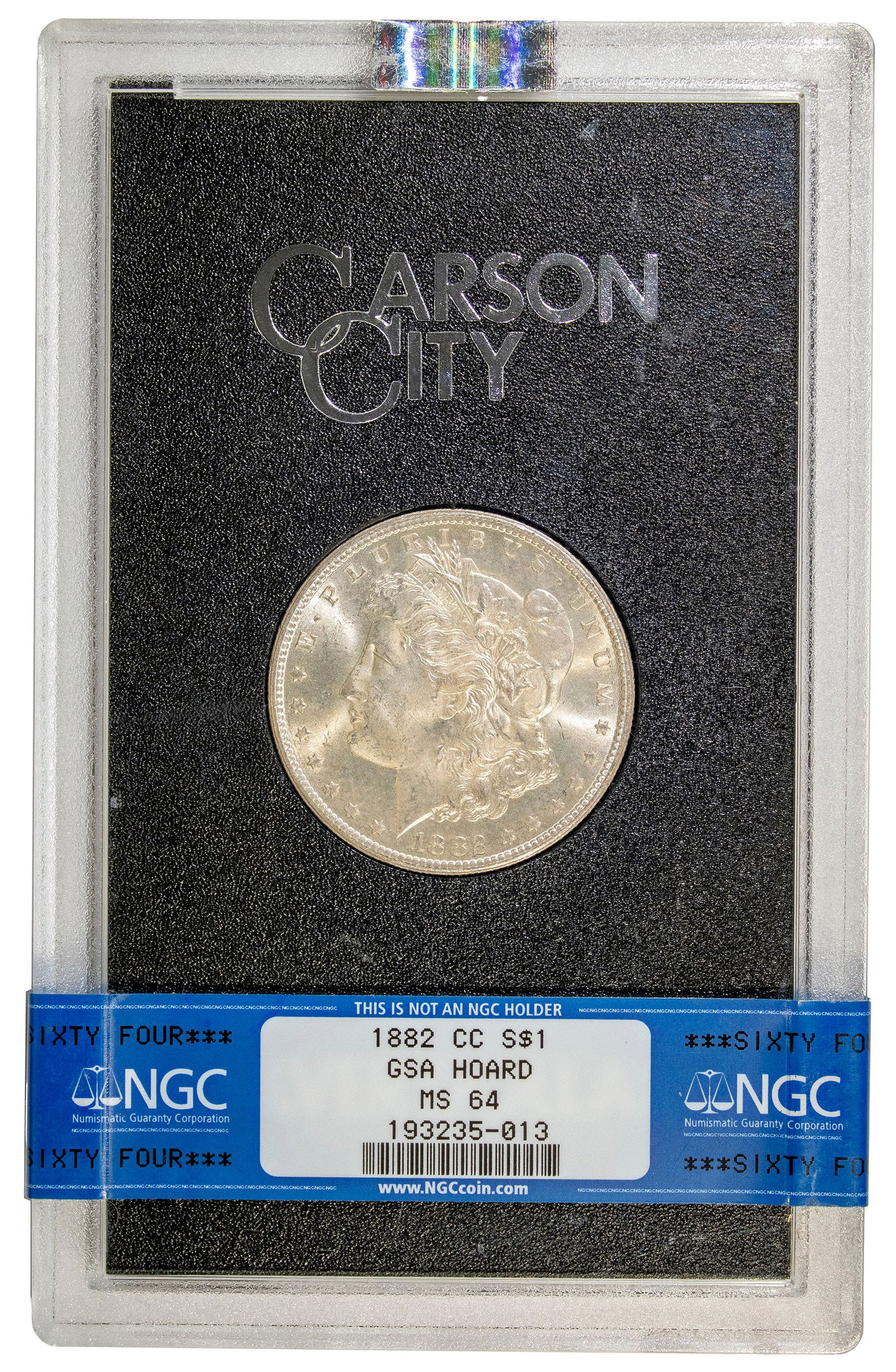 NGC MS-64 GSA Hoard 1882-CC Morgan $1 (1 of 2)