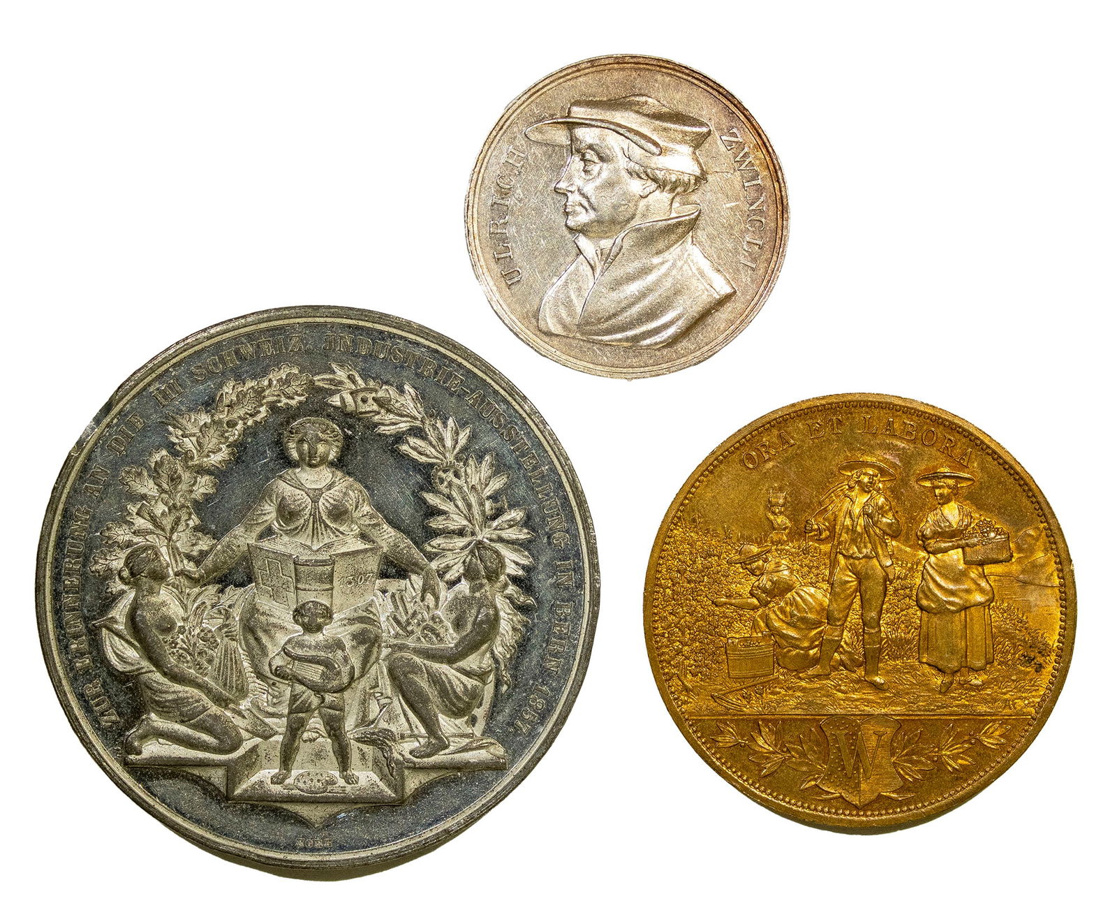 Switzerland. Three Assorted Medals (1 of 2)