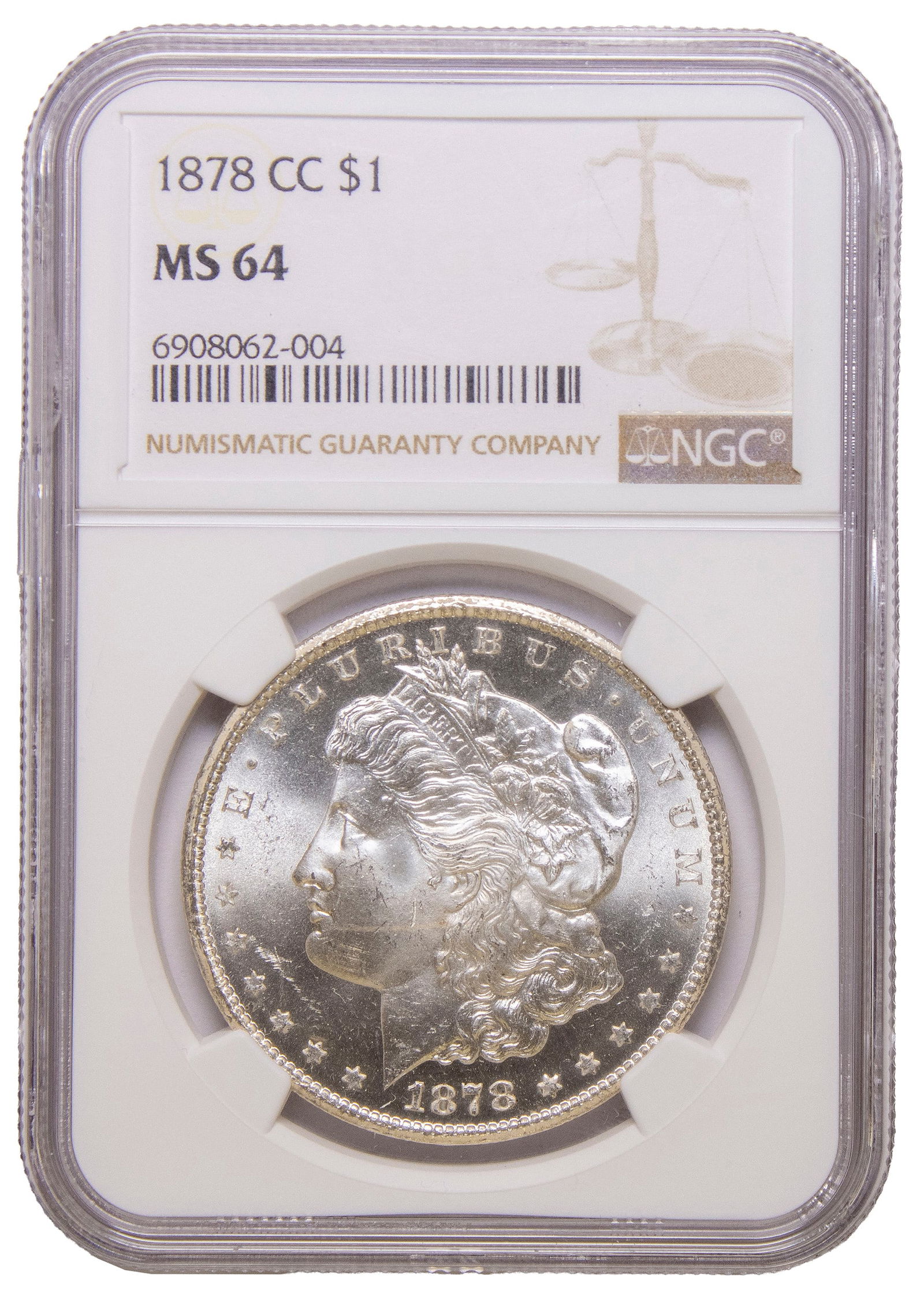 NGC MS-64 1878-CC Morgan Dollar (1 of 2)