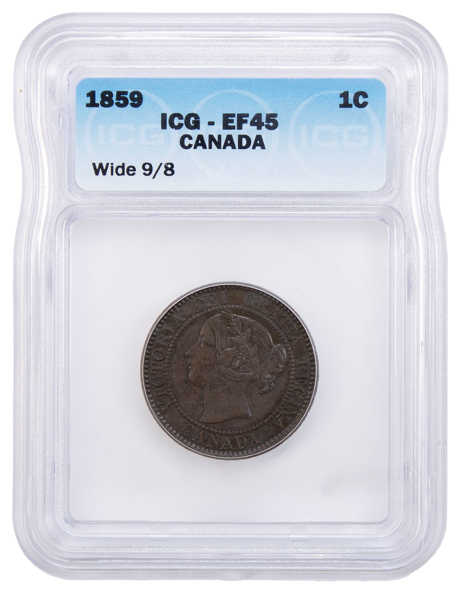 ICG EF-45 1859/8 Canadian Cent (1 of 2)