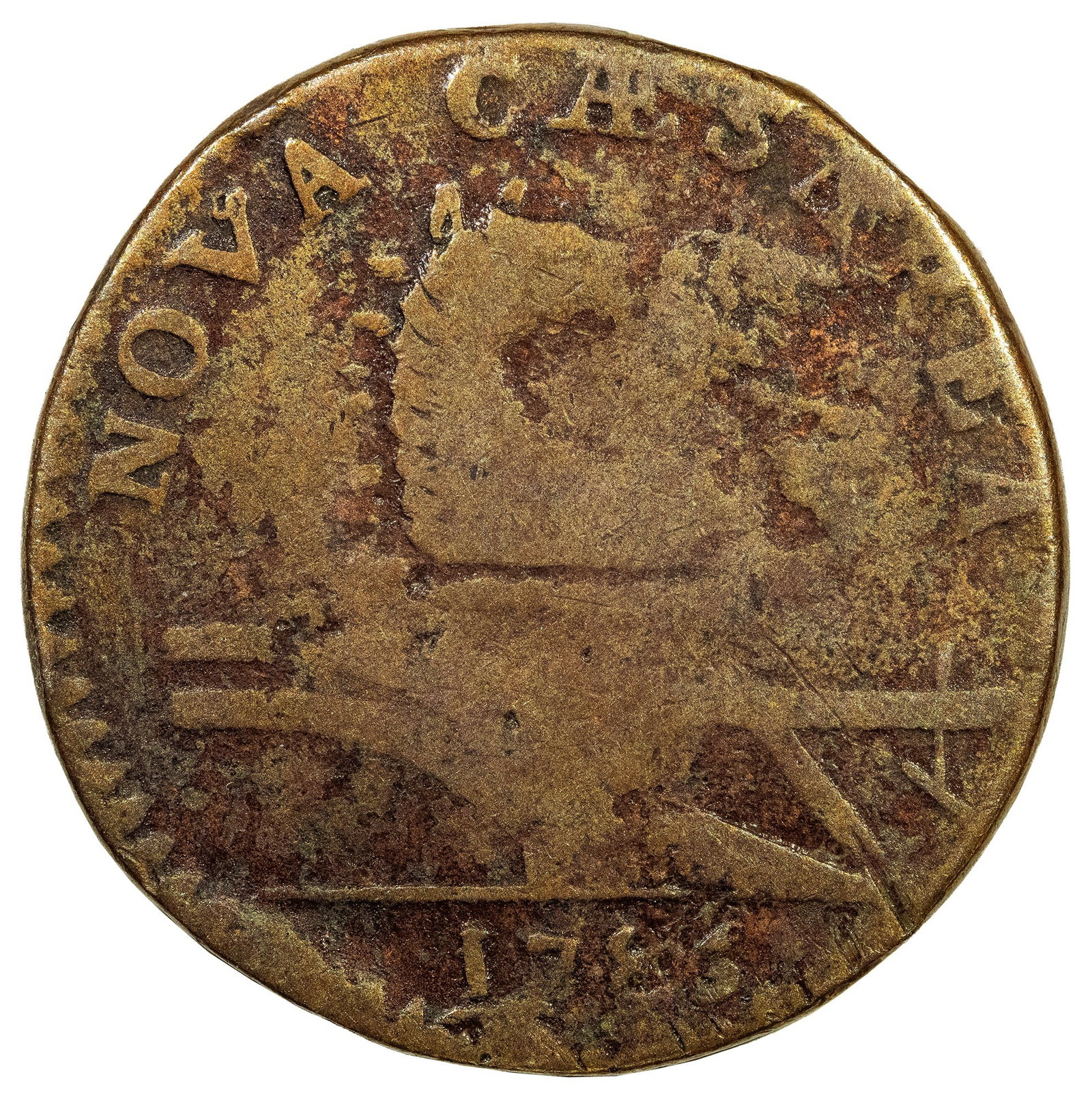 New Jersey. Fine-12 1786 Copper (1 of 2)