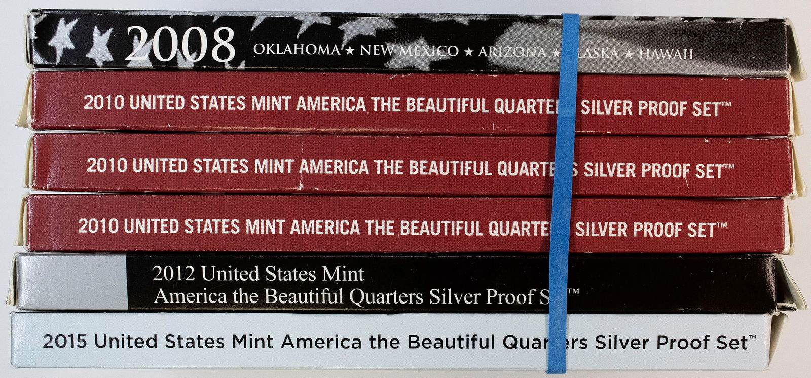 6 Set Lot Of Silver Quarter Proof Sets (1 of 1)