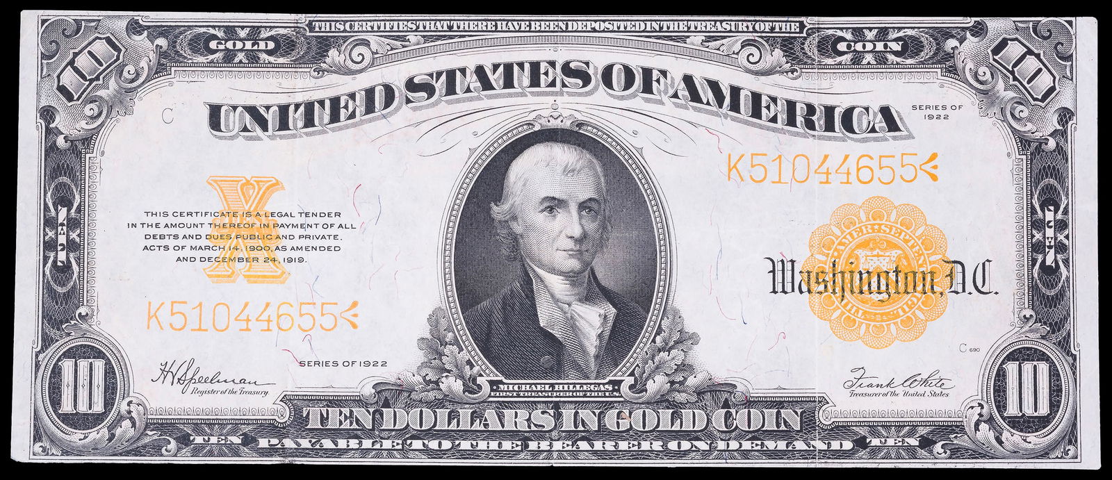 EF 1922 $10 Gold Certificate (1 of 2)