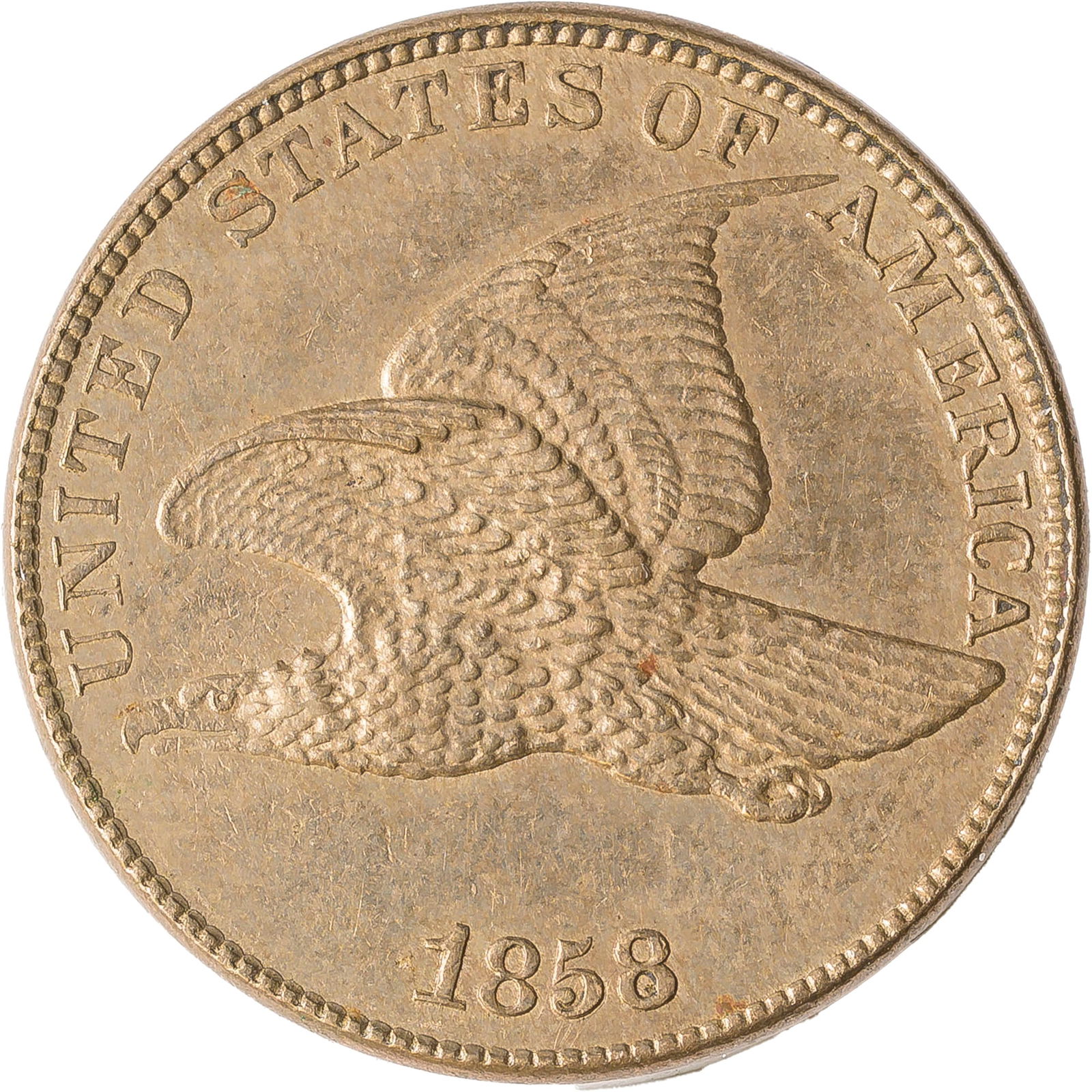 MS-60+ 1858 Flying Eagle Cent (1 of 2)