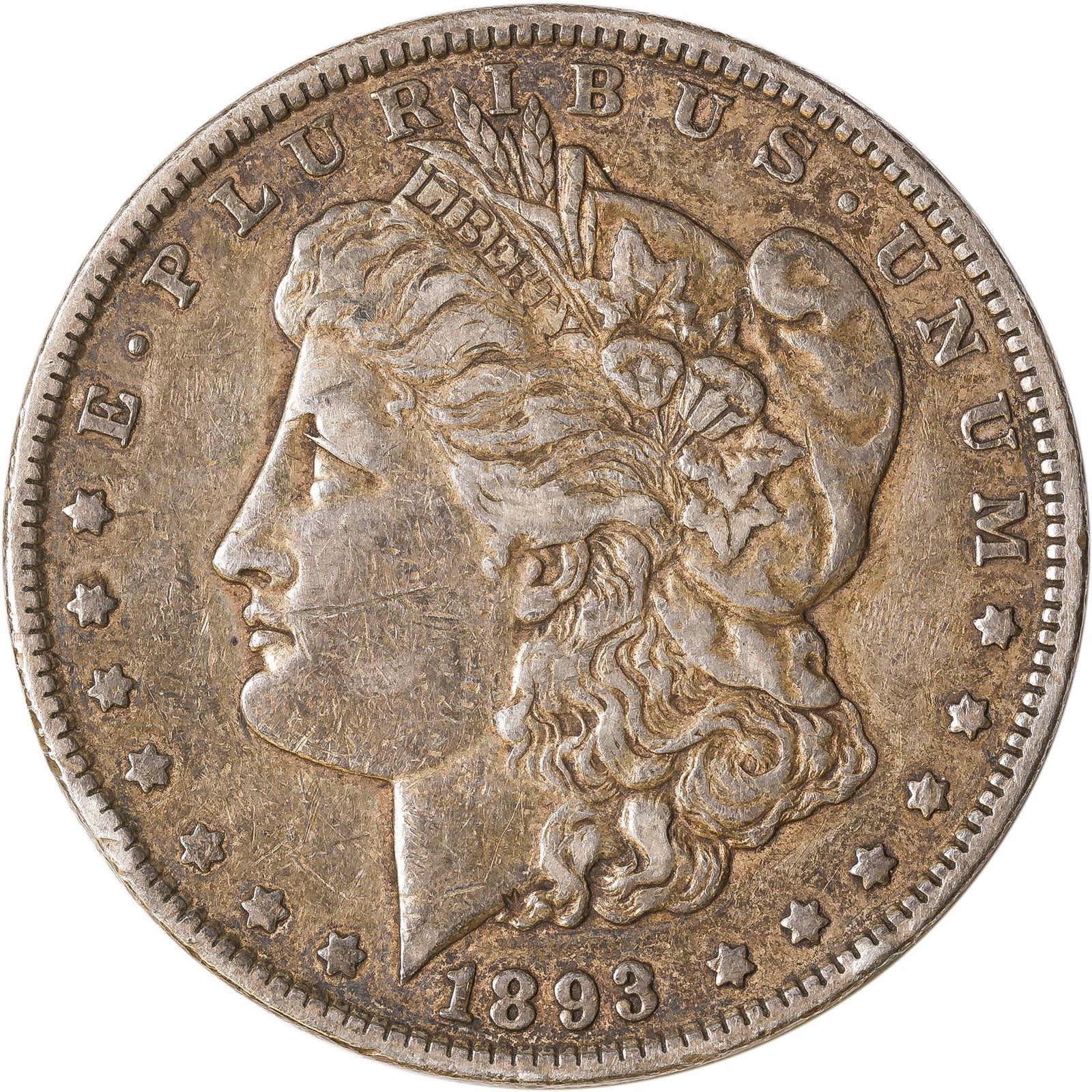 EF-40 1893 Morgan Dollar (1 of 2)