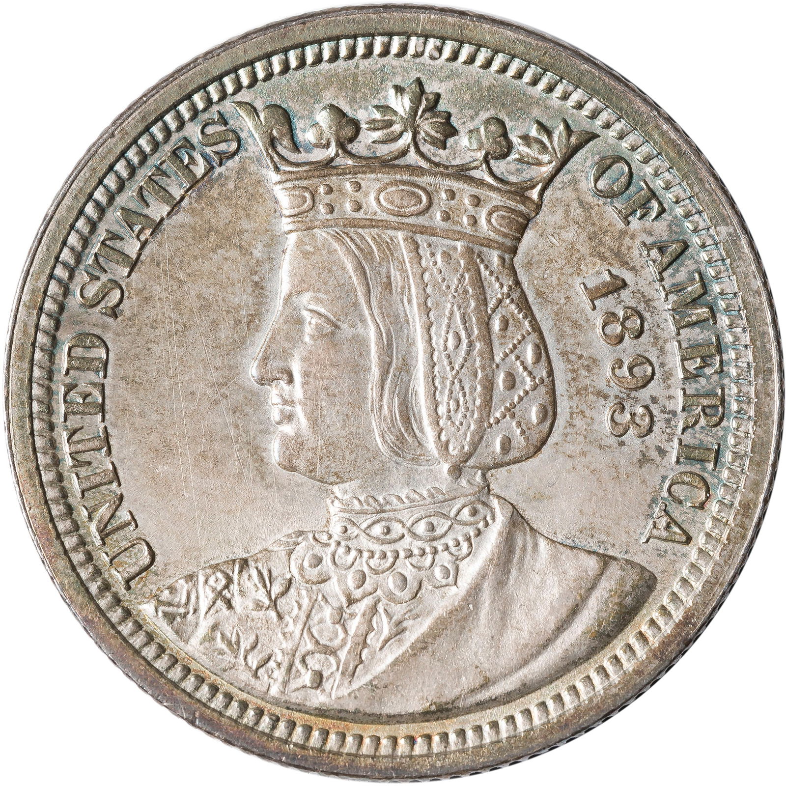 UNC Details 1893 Isabella Quarter (1 of 2)