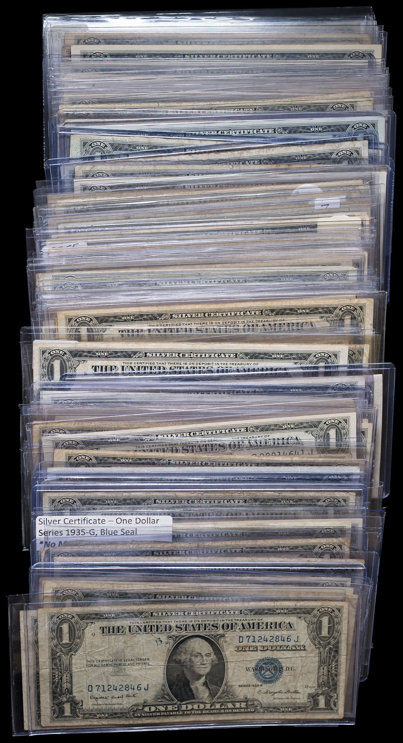 100 Pcs Mixed 1935 Silver Certificates (1 of 1)