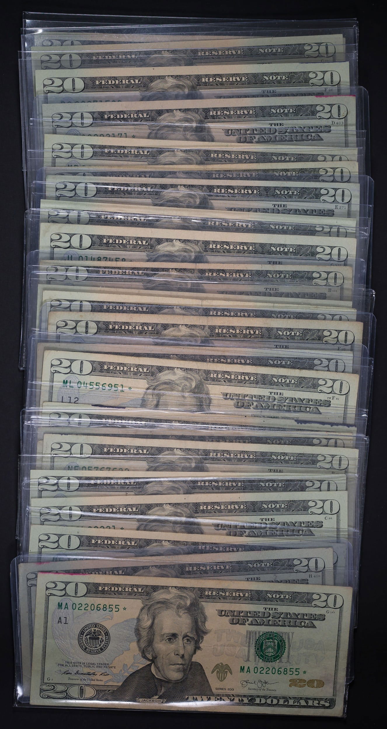 25 PCS Mixed $20 FRN Star Notes (1 of 1)