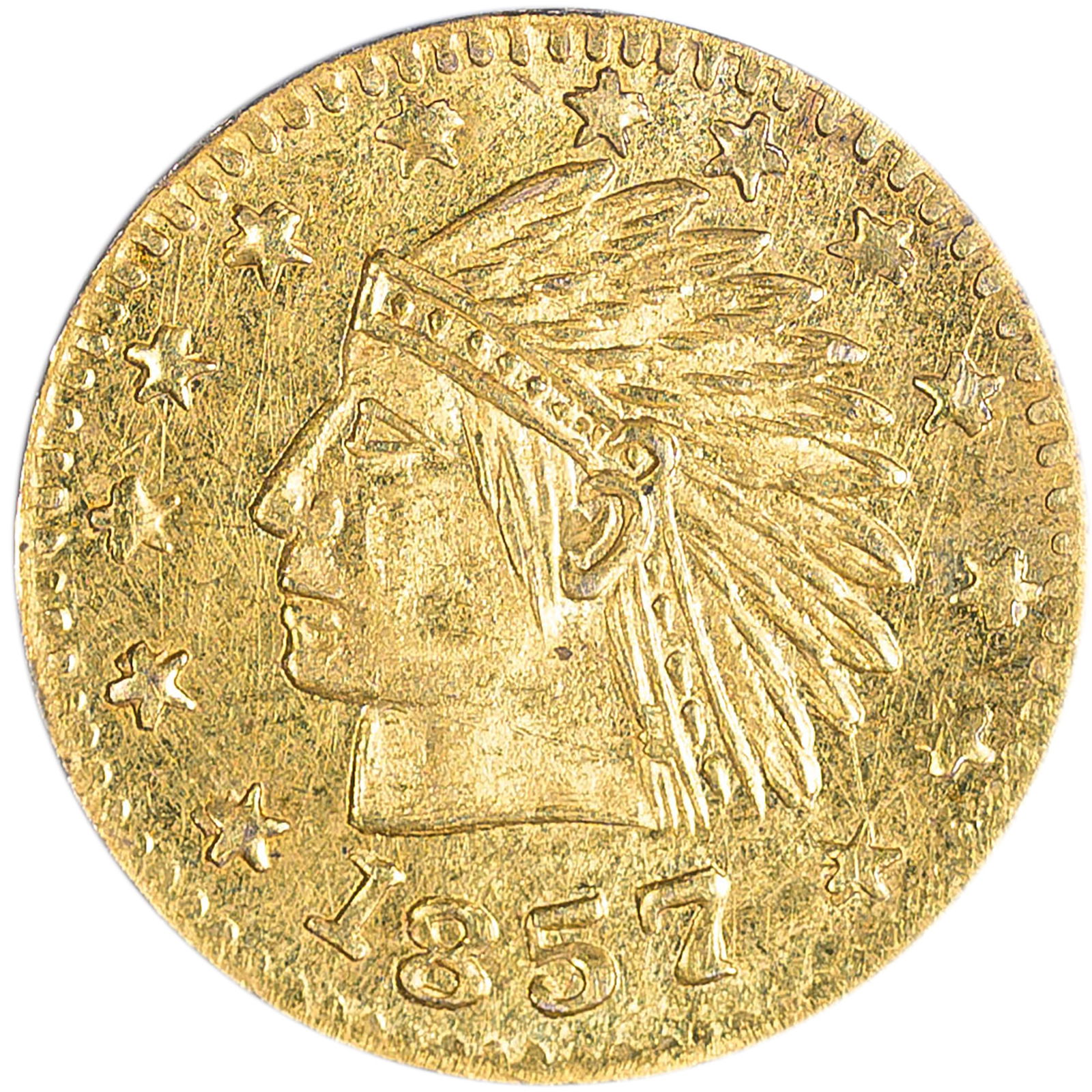 Choice Unc 1857 California Gold Token (1 of 2)