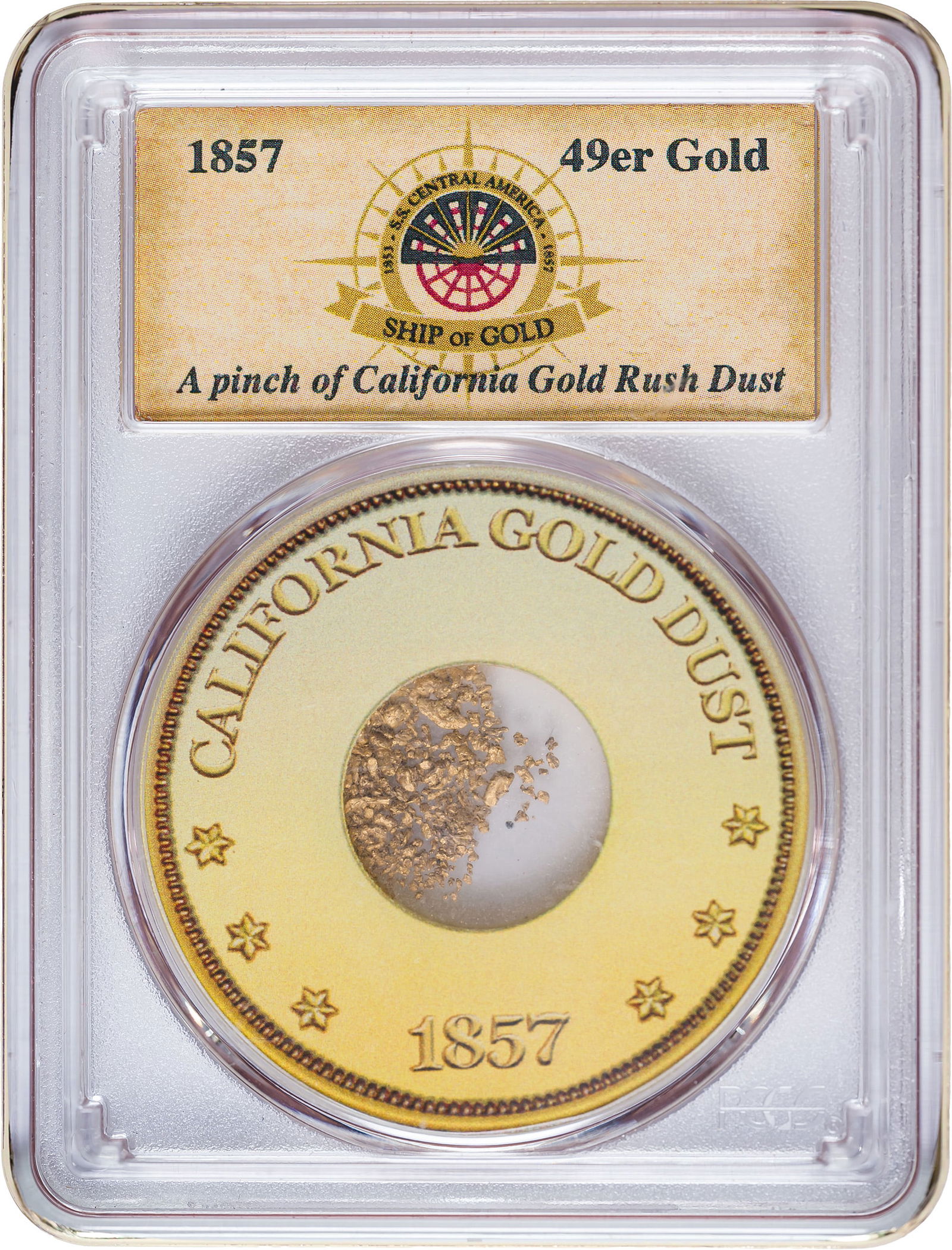 PCGS-Certified Ship of Gold One Pinch Gold Dust (1 of 2)