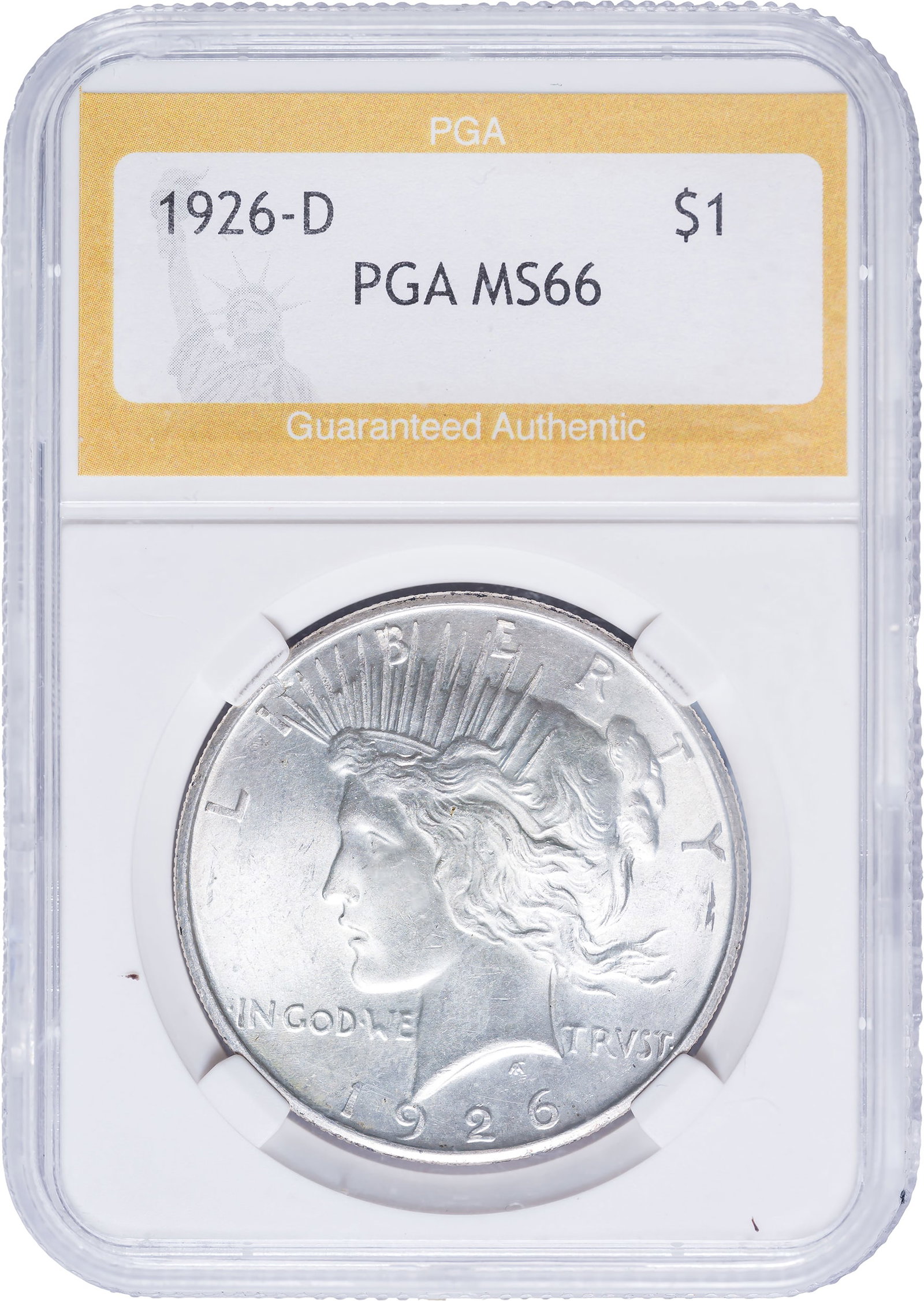 Generic Certified 1926-D Peace Dollar (1 of 2)