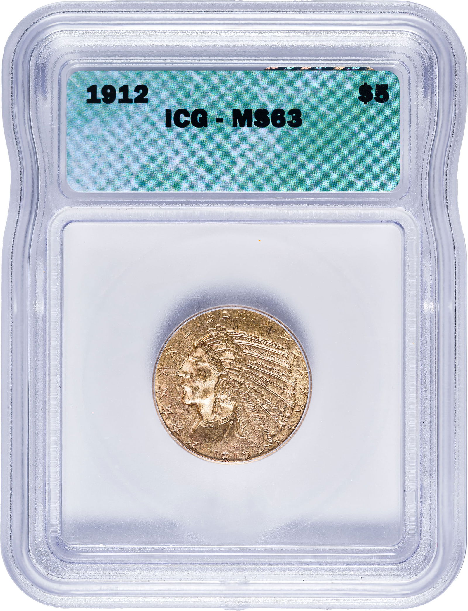 ICG MS-63 1912 Gold $5 Indian (1 of 2)