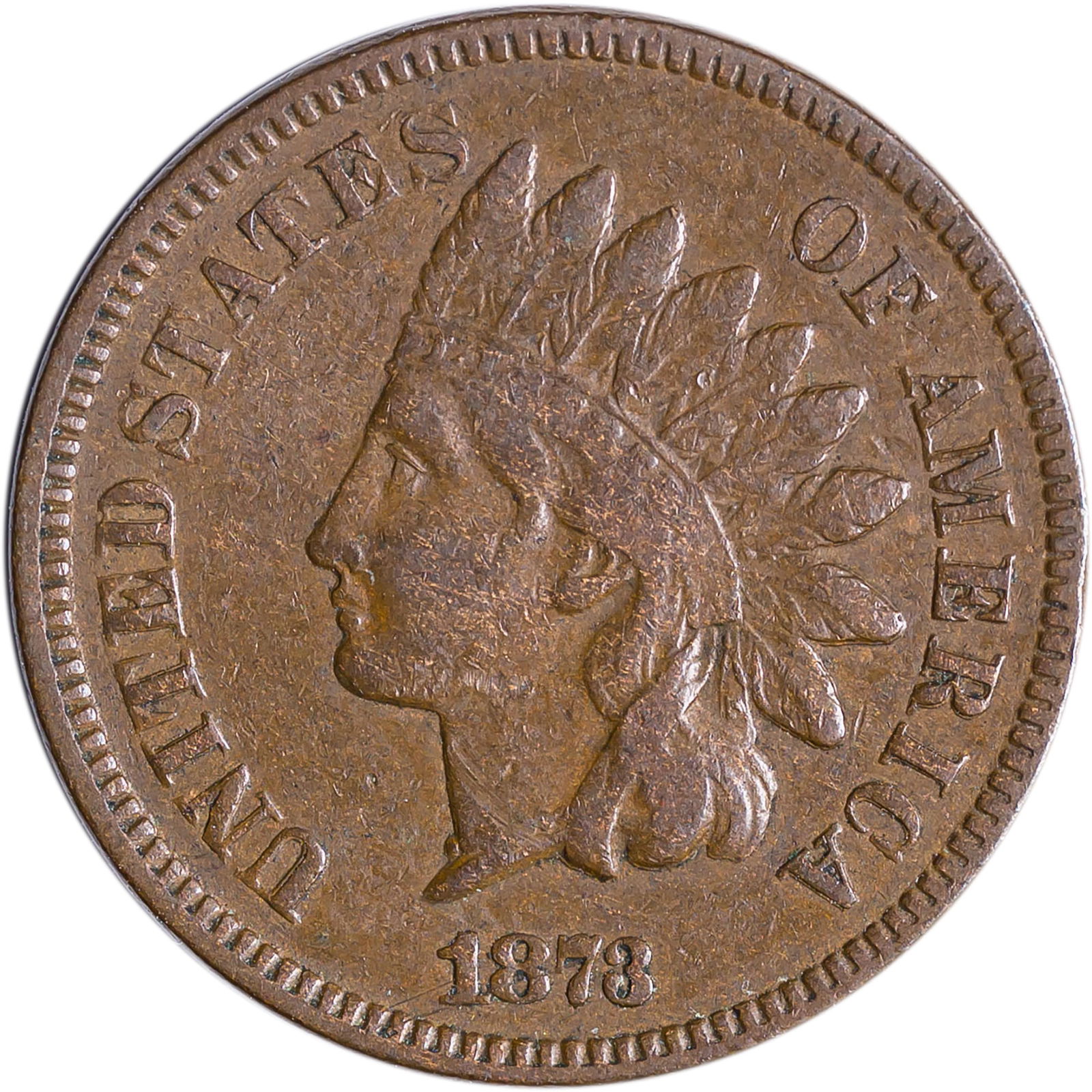 VF-25 1873 Closed 3 Indian Cent (1 of 2)