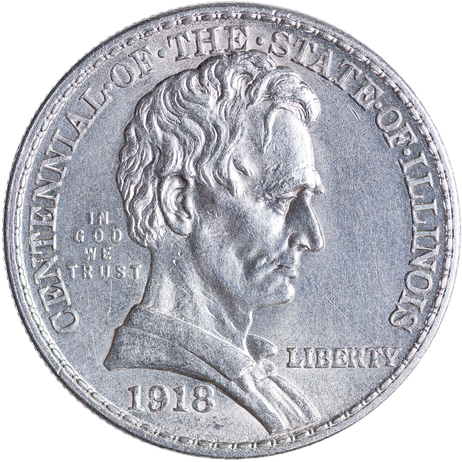 MS-60 1918 Lincoln Commemorative Half Dollar (1 of 2)