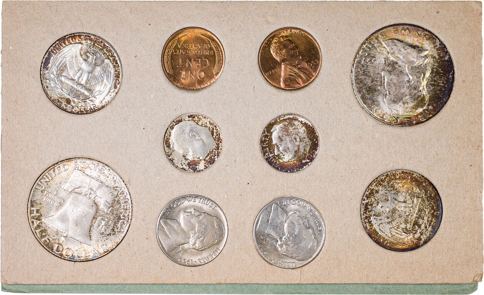 Toned Denver Coinage From 1953 Mint Set (1 of 1)