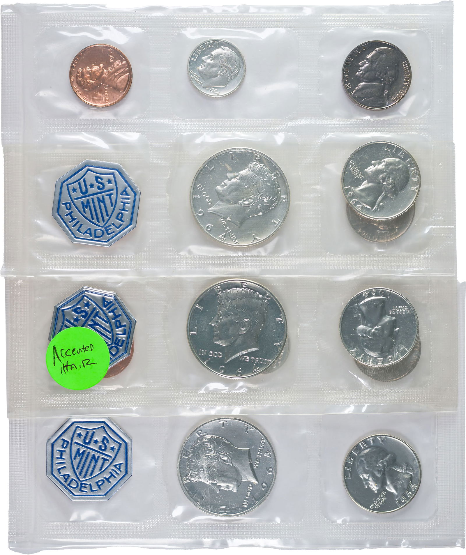 Trio Of Accent Hair 1964 Proof Sets (1 of 1)