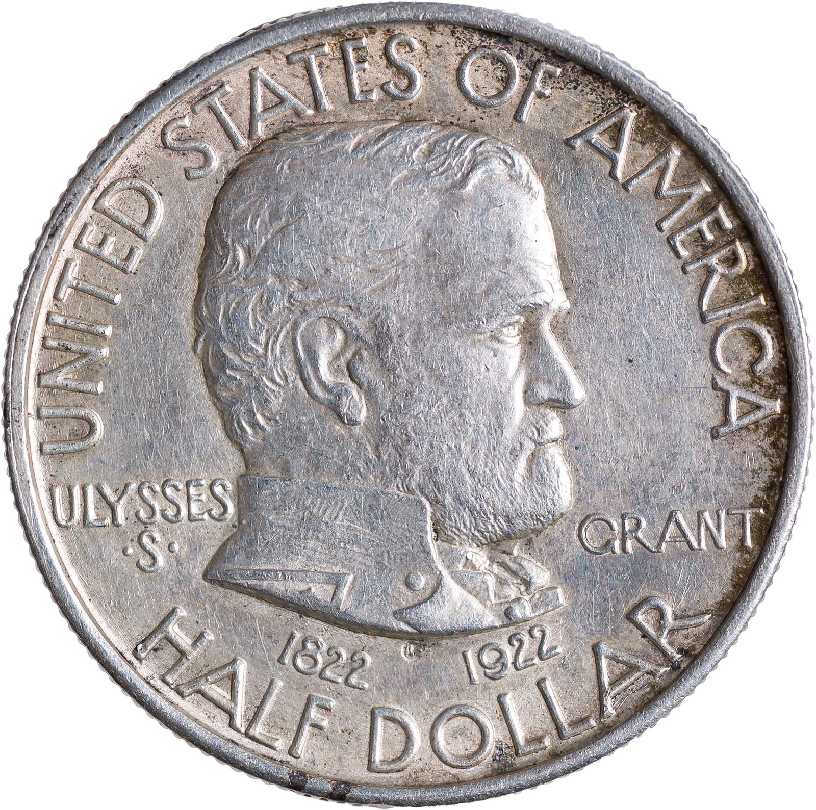 AU-50+ 1922 Grant Half Dollar (1 of 2)