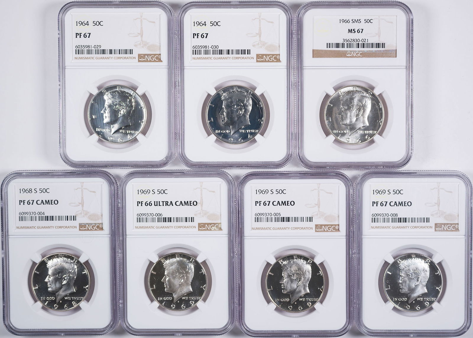 Group Of NGC Certified Kennedy Half Dollars (1 of 2)