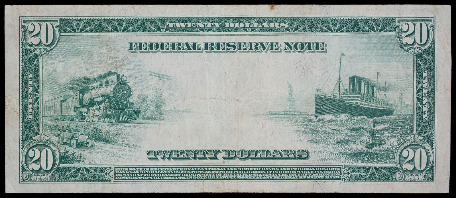 VF+ 1914 $20 Federal Reserve Note - 2